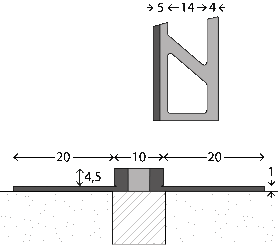 Aluminium-Dehnfugenprofil | für 4,5mm starke...