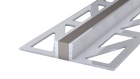 Aluminium-Dehnfugenprofil | für 8,0mm starke Bodenbeläge | EPDM-Fuge grau | 250cm