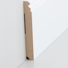 MDF Sockelleiste HH-Profil | Berliner Leiste | 145mm hoch | weiß