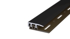 Profi-Design Abschlussprofil | für Aufbauhöhen von 4,0 - 7,5mm | 21mm breit | schwarz | 100cm