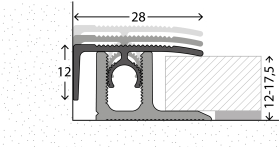 Profi-Tec Abschlussprofil | für Aufbauhöhen von...