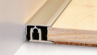 Profi-Tec Abschlussprofil | für Aufbauhöhen von 12 - 17,5mm | 28mm breit | Edelstahl matt