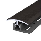 Profi-Tec Übergangsprofil | für Aufbauhöhen von 7,0 - 15,0mm | 34mm breit | mit Zierrillen | bronze | 1,00m
