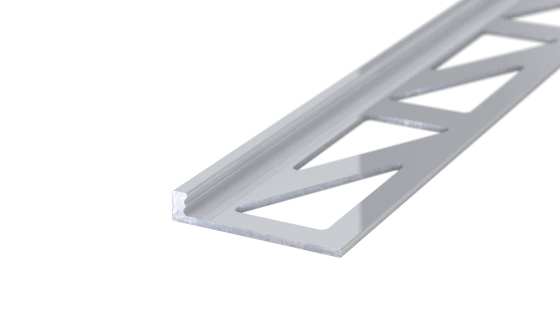 Abschlussprofil aus Aluminium | für 2,5 - 3,0mm starke, verklebte Bodenbeläge | Aluminium natur | 300cm
