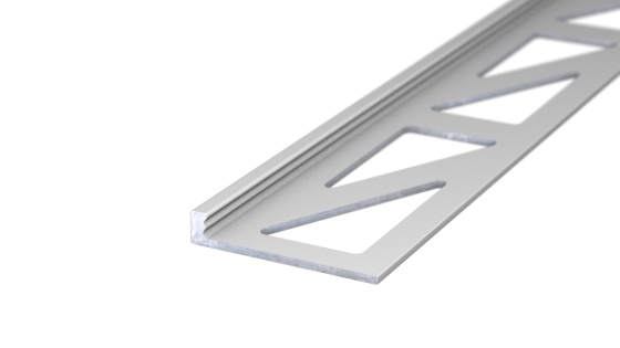 Abschlussprofil aus Aluminium | für 2,5 - 3,0mm starke, verklebte Bodenbeläge | silber | 250cm