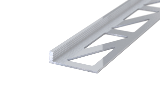 Abschlussprofil aus Aluminium | für 4,0 - 4,5mm starke, verklebte Bodenbeläge | Aluminium natur | 250cm