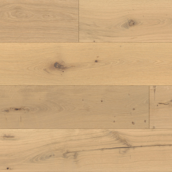 Anaturo Parkett - Eiche Max | Landhausdiele Markant | leicht gebürstet & weiß geölt
