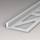 Abschlussprofil aus Aluminium | für 4,0 - 4,5mm starke, verklebte Bodenbeläge | silber | 2,50m
