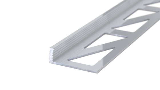 Abschlussprofil aus Aluminium | für 6mm starke, verklebte Bodenbeläge | Aluminium natur