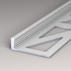 Abschlussprofil aus Aluminium | für 6,0mm starke, verklebte Bodenbeläge | Aluminium natur | 3,00m