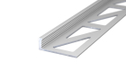 Abschlussprofil aus Aluminium | für 6mm starke, verklebte Bodenbeläge | silber