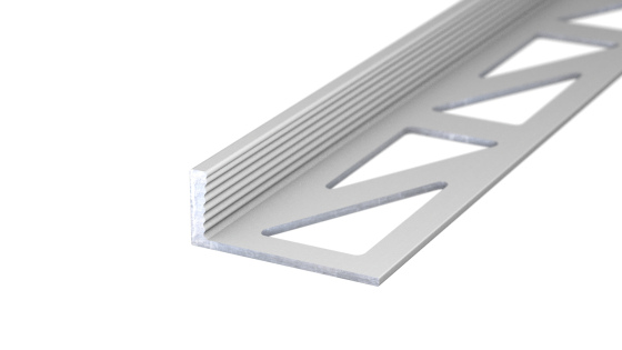 Abschlussprofil aus Aluminium | für 8,0mm starke, verklebte Bodenbeläge | silber | 250cm