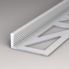 Abschlussprofil aus Aluminium | für 8mm starke, verklebte Bodenbeläge | schwarz RAL9005 | 2,50m