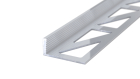 Abschlussprofil aus Aluminium | für 10mm starke, verklebte Bodenbeläge | Aluminium natur