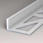 Abschlussprofil aus Aluminium | für 10mm starke, verklebte Bodenbeläge | Aluminium natur