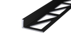 Abschlussprofil aus Aluminium | für 10mm starke, verklebte Bodenbeläge | schwarz RAL9005 | 250cm