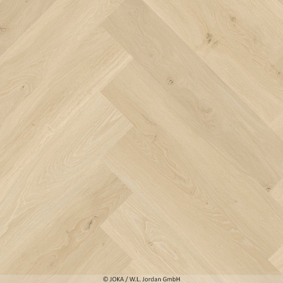 Joka Design 555 Wooden Styles - Oak Light 6701 | Fischgrät-Optik | Klebe-Vinylboden | Sale