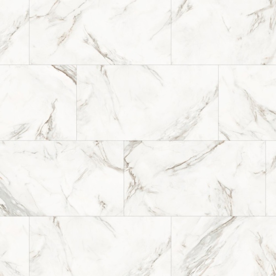 Gerflor Collection 55 Clic Acoustic - White Marble 1743 | Rigid-Klickvinyl