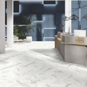 Gerflor Collection 55 Clic Acoustic - White Marble 1743 |...
