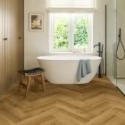 Quick-Step Hydroseal Impressive Design - Zimteiche IMD8244 | Fischgrät-Optik | Klick-Naturdesignboden