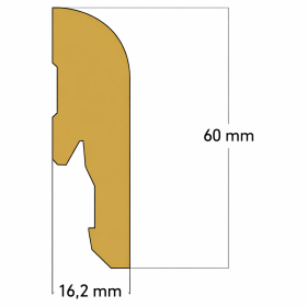 Gerflor - MDF-Sockelleiste S008