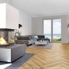 Joka Design 555 Evolut - Amber Oak 5103 | Fischgrät-Optik | Klebe-Vinylboden