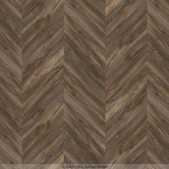 Joka Design 555 Evolut - Mud Oak 5806 | Chevron | Klebe-Vinylboden