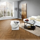 Joka Design 555 Evolut - Cognac Oak 5805 | Chevron | Klebe-Vinylboden