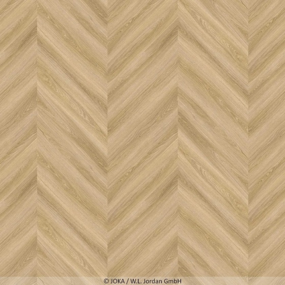 Joka Design 555 Evolut - Frosty Oak 5802 | Chevron | Klebe-Vinylboden