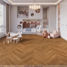 Joka Design 555 Evolut Click - Cognac Oak 105 | Fischgrät-Optik | Rigid-Klickvinyl