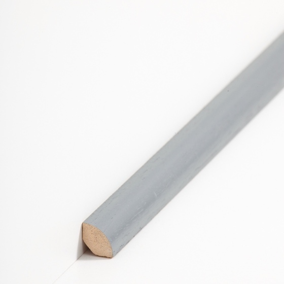 Massivholz Viertelstableiste | 14mm hoch | blaugrau