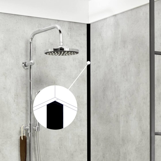 Gerflor Mural Revela - Innenwinkel 0657 | schwarz 0002