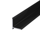 Aluminium Wandanschlussprofil | Dehnfugenabdeckung bis 13mm | schwarz pulverbeschichtet (RAL9005)