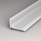 Aluminium Wandanschlussprofil | Dehnfugenabdeckung bis 20mm | Edelstahl matt