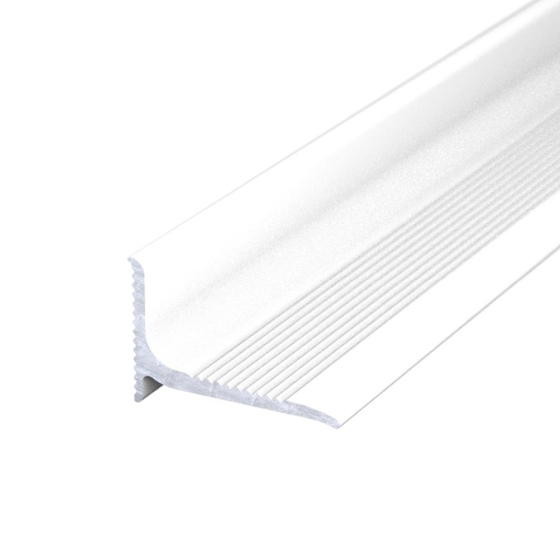 Aluminium Wandanschlussprofil | Dehnfugenabdeckung bis 20mm | weiß pulverbeschichtet (RAL9003)