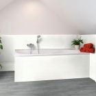 Skando SPC Wall - Weiß hochglanz | Vinyl-Wandverkleidung | Fliese: 600 x 300 x 3,70mm