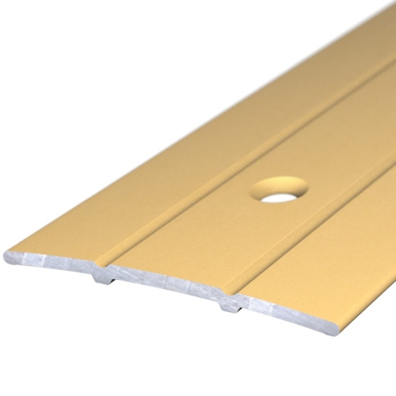 Aluminium-Übergangsprofil | mittig gelocht | 38mm breit | gold | 1,00m