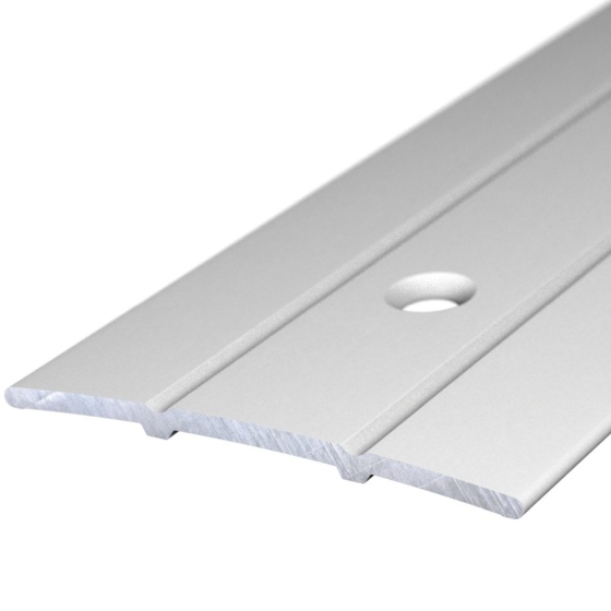 Aluminium-Übergangsprofil | mittig gelocht | 38mm breit | silber | 3,00m