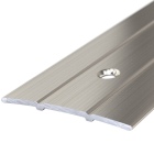 Aluminium-Übergangsprofil | mittig gelocht | 38mm breit | Edelstahl gebürstet