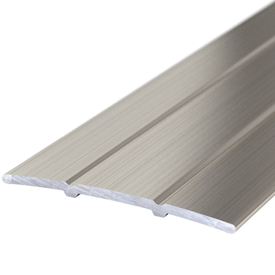 Aluminium-Übergangsprofil | selbstklebend | 38mm breit | Edelstahl gebürstet