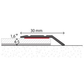 Aluminium-Abschlussprofil | selbstklebend | für...