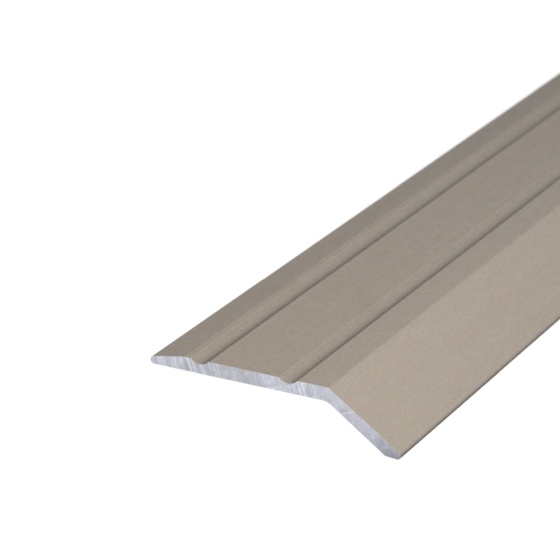 Aluminium-Abschlussprofil | selbstklebend | für Ausgleich von 4-5mm starken Bodenbelägen | Edelstahl matt | 1,00m