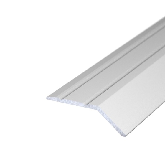Aluminium-Abschlussprofil | selbstklebend | für Ausgleich von 8mm starken Bodenbelägen | silber | 1,00m