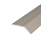 Aluminium-Abschlussprofil | selbstklebend | für Ausgleich von 8mm starken Bodenbelägen | Edelstahl matt