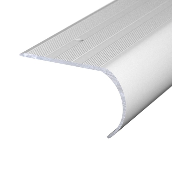 Aluminium-Treppenkantenprofil | verschraubt | silber | 2,70m