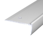 Aluminium-Treppenkantenprofil mit Profilnase | verschraubt | für 2mm starke Bodenbeläge | 2,50m