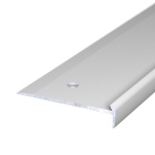 Aluminium-Treppenkantenprofil mit Profilnase | verschraubt | für 2,5mm starke Bodenbeläge | 2,50m