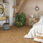 Tarkett iD 30 - Delicate Oak Toffee 261003009 | Fischgrät-Optik | Klebe-Vinylboden