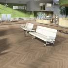 Tarkett iD 30 - English Oak Grege 261003012 | Fischgrät-Optik | Klebe-Vinylboden