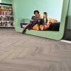 Tarkett iD 30 - English Oak Grey Beige 261003013 | Fischgrät-Optik | Klebe-Vinylboden